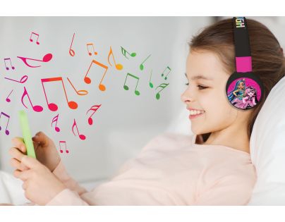 Lexibook 2v1 bluetooth skladacie slúchadlá Monster High s limitom hlasitosti
