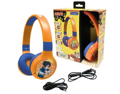 Lexibook 2v1 bluetooth skladacie slúchadlá Naruto s limitom hlasitosti