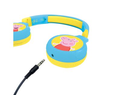 Lexibook 2v1 bluetooth skládací sluchátka Prasiatko Peppa s limitem hlasitosti