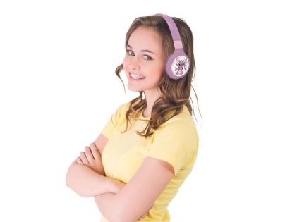 Lexibook 2v1 bluetooth skládací sluchátka Stitch Angel s limitem hlasitosti