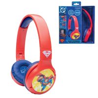 Lexibook 2v1 bluetooth skladacie slúchadlá Superman s limitom hlasitosti