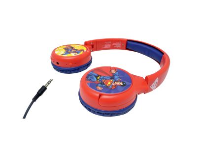 Lexibook 2v1 bluetooth skladacie slúchadlá Superman s limitom hlasitosti