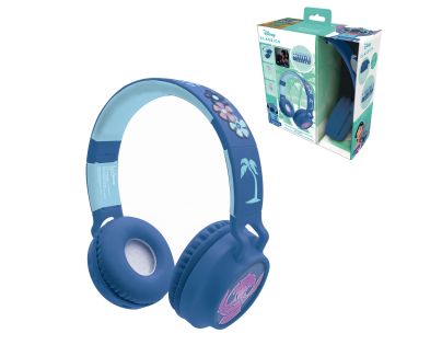 Lexibook 3D bezdrôtová slúchadlá Stitch so svetelnými efektmi a limitom hlasitosti