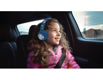 Lexibook 3D bezdrôtová slúchadlá Stitch so svetelnými efektmi a limitom hlasitosti