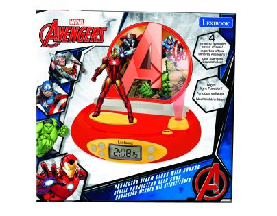 Lexibook 3D budík Avengers s projekciou času