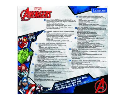 Lexibook 3D budík Avengers s projekciou času