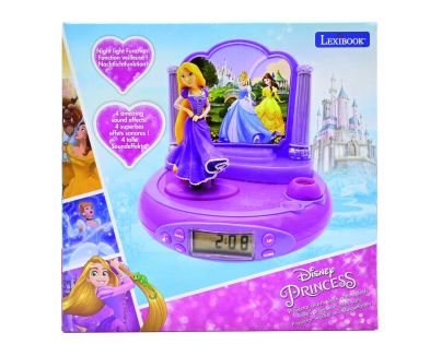 Lexibook 3D budík Disney princezny s projekciou času
