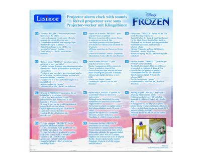Lexibook 3D budík Frozen s projekciou času