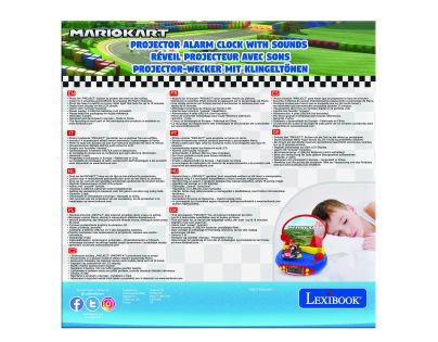 Lexibook 3D budík Mario Kart s projekciou času