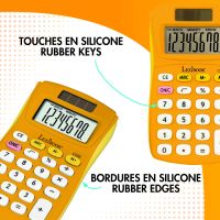 Lexibook 8-miestna vrecková kalkulačka s gumovým povrchom žltá 6