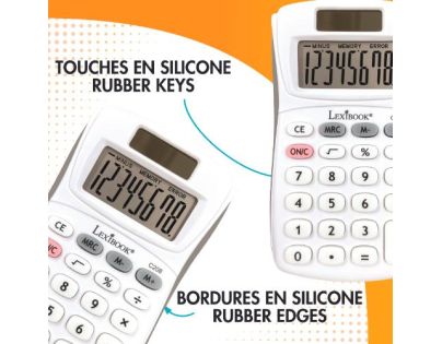 Lexibook 8-miestna vrecková kalkulačka solárna