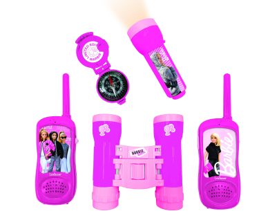 Lexibook Barbie set vysielačky, ďalekohľad, baterka, kompas
