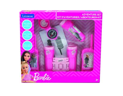 Lexibook Barbie set vysielačky, ďalekohľad, baterka, kompas