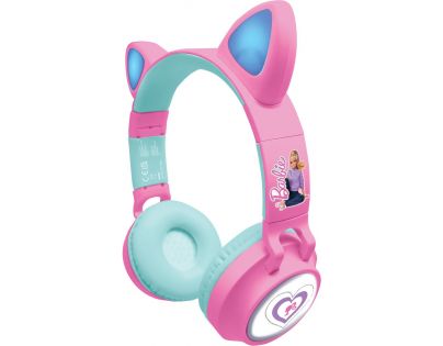Lexibook Bezdrôtové slúchadlá Barbie so svietiacimi mačacími uškami
