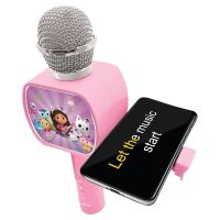 Lexibook Bezdrôtový karaoke mikrofón Gábinin kúzelný domček s držiakom na telefón 3