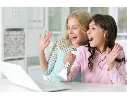 Lexibook Bezdrôtový karaoke mikrofón iParty s vstavaným reproduktorom a svetelnými efektmi