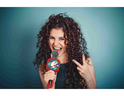 Lexibook Bezdrôtový karaoke mikrofón Kouzelná Beruška s vstavaným reproduktorom a svetelnými efektmi