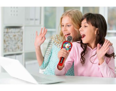 Lexibook Bezdrôtový karaoke mikrofón Kouzelná Beruška s vstavaným reproduktorom a svetelnými efektmi