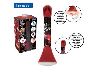 Lexibook Bezdrôtový karaoke mikrofón The Voice s vstavaným reproduktorom a svetelnými efektmi