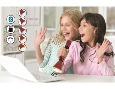 Lexibook Bezdrôtový karaoke mikrofón The Voice s vstavaným reproduktorom a svetelnými efektmi