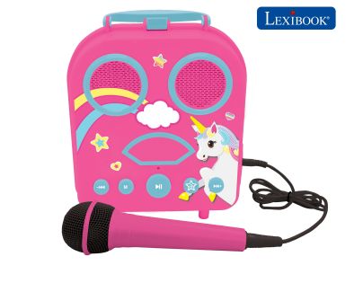 Lexibook Bezdrôtový reproduktor Jednorožec s 2 mikrofónmi a meničom hlasu