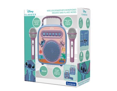 Lexibook Bezdrátový reproduktor Stitch se 2 mikrofony a měničem hlasu