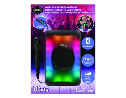 Lexibook Bluetooth karaoke reproduktor s mikrofónom strednej - Poškodený obal