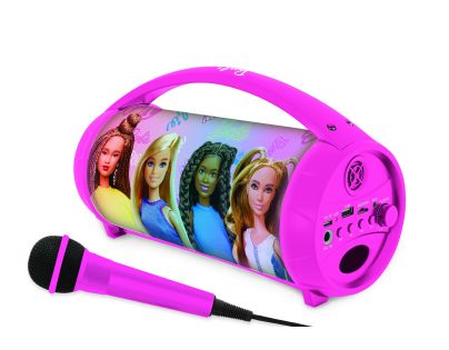 Lexibook Bluetooth reproduktor Barbie s mikrofonom svietiaci