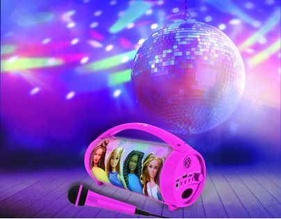 Lexibook Bluetooth reproduktor Barbie s mikrofonom svietiaci