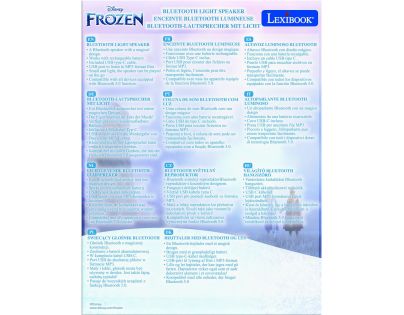 Lexibook Bluetooth reproduktor so svietiacou figúrkou Elsa