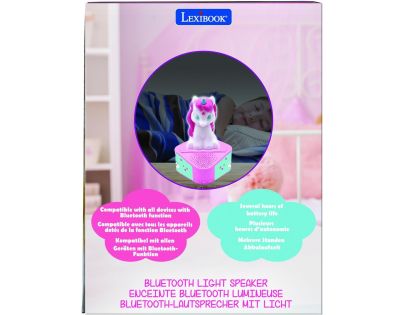 Lexibook Bluetooth reproduktor se svítící figurkou Jednorožec