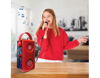 Lexibook Bluetooth reproduktor Spiderman s mikrofonem a svetelnými efektmi