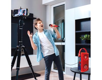 Lexibook Bluetooth reproduktor Spiderman s mikrofonem a svetelnými efektmi