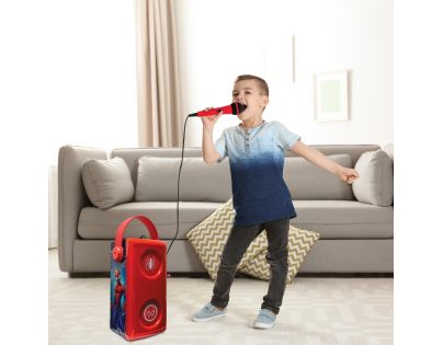 Lexibook Bluetooth reproduktor Spiderman s mikrofonem a svetelnými efektmi