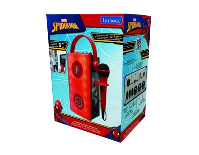 Lexibook Bluetooth reproduktor Spiderman s mikrofonem a svetelnými efektmi