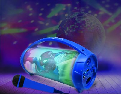 Lexibook Bluetooth reproduktor Spiderman s mikrofónom svietiaci