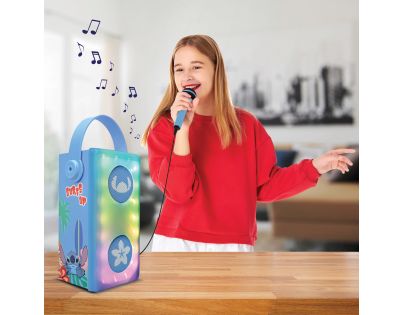 Lexibook Bluetooth reproduktor Stitch s mikrofónom a svetelnými efektmi