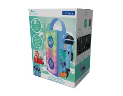 Lexibook Bluetooth reproduktor Stitch s mikrofónom a svetelnými efektmi