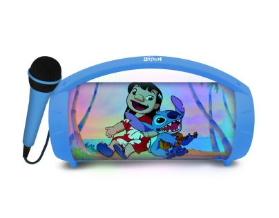 Lexibook Bluetooth reproduktor Stitch s mikrofónom svietiacim