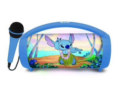Lexibook Bluetooth reproduktor Stitch s mikrofónom svietiacim