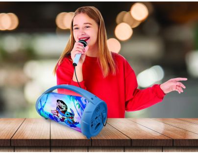 Lexibook Bluetooth reproduktor Stitch s mikrofónom svietiacim
