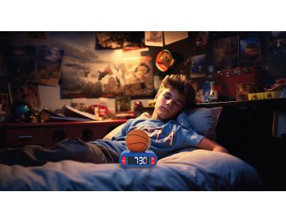 Lexibook Budík Basketbal so svietiacou loptou