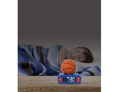 Lexibook Budík Basketbal so svietiacou loptou