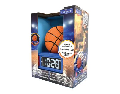 Lexibook Budík Basketbal so svietiacou loptou