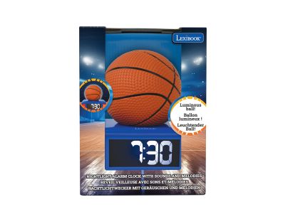 Lexibook Budík Basketbal so svietiacou loptou