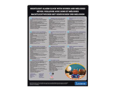 Lexibook Budík Basketbal so svietiacou loptou