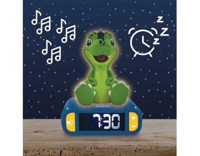 Lexibook Budík Dinosaurus so svietiacou figúrkou