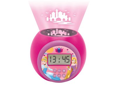 Lexibook Budík Disney princeznej so stropným projektorom