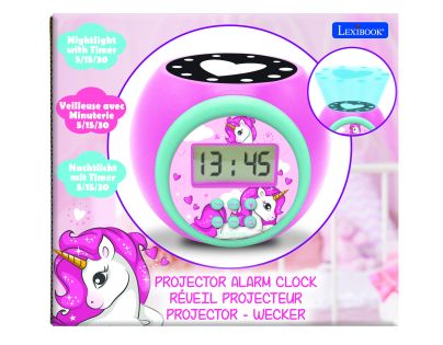 Lexibook Budík jednorožec so stropným projektorom