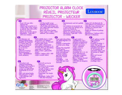 Lexibook Budík jednorožec so stropným projektorom